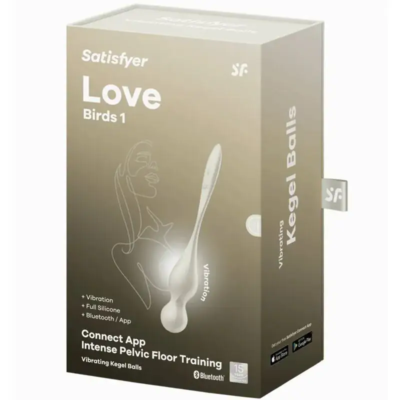 Satisfyer Love Birds - Bolas Kegel Vibradoras Blancas para Entrenamiento Erótico - Imagen 6