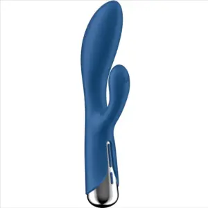 Satisfyer - Spinning Rabbit 1: Vibrador Rabbit para Clítoris y Punto G Azul