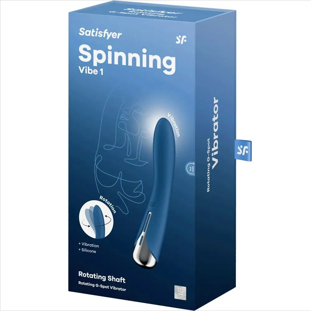 Satisfyer - Spinning Vibe 1 Vibrador Rotador G-Spot Premium Azul - Imagen 7