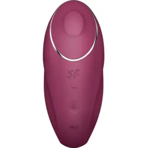 Satisfyer Tap & Climax 1 - Vibrador Lay-On Rojo para Placer Intenso