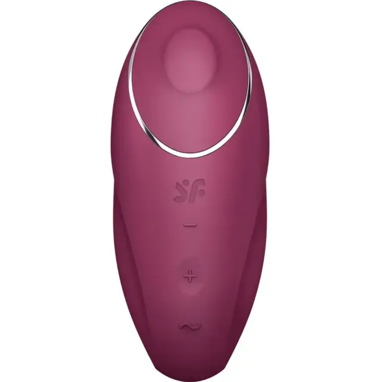 Satisfyer Tap & Climax 1 - Vibrador Lay-On Rojo para Placer Intenso