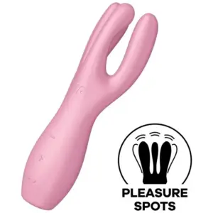 Satisfyer - Threesome 3 Vibrador Rosa para Placer Sin Límites