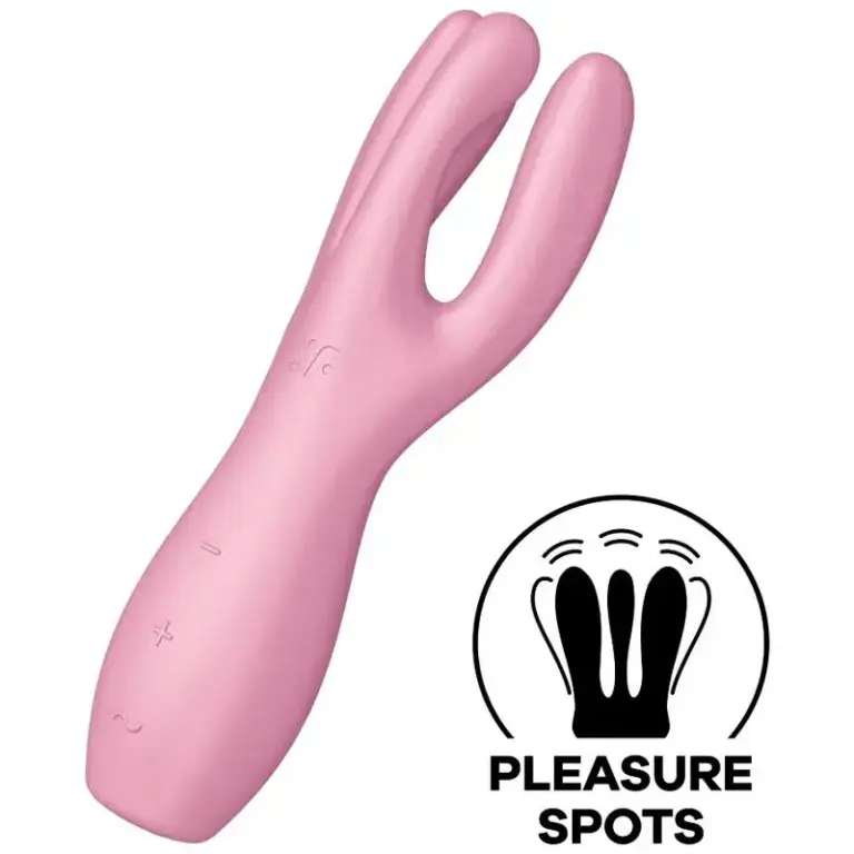 Satisfyer - Threesome 3 Vibrador Rosa para Placer Sin Límites