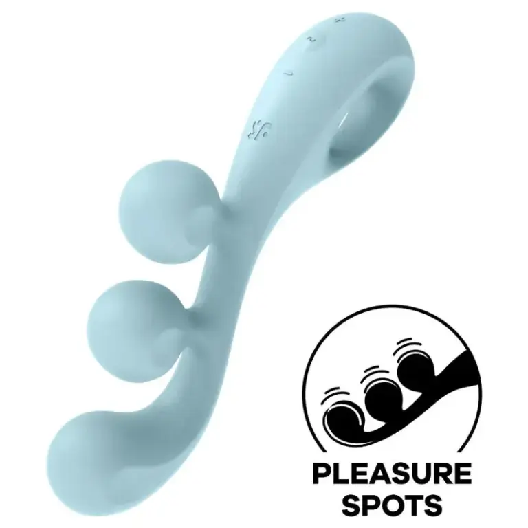Satisfyer - Tri Ball 2 Multivibrador Azul para Placer Inigualable