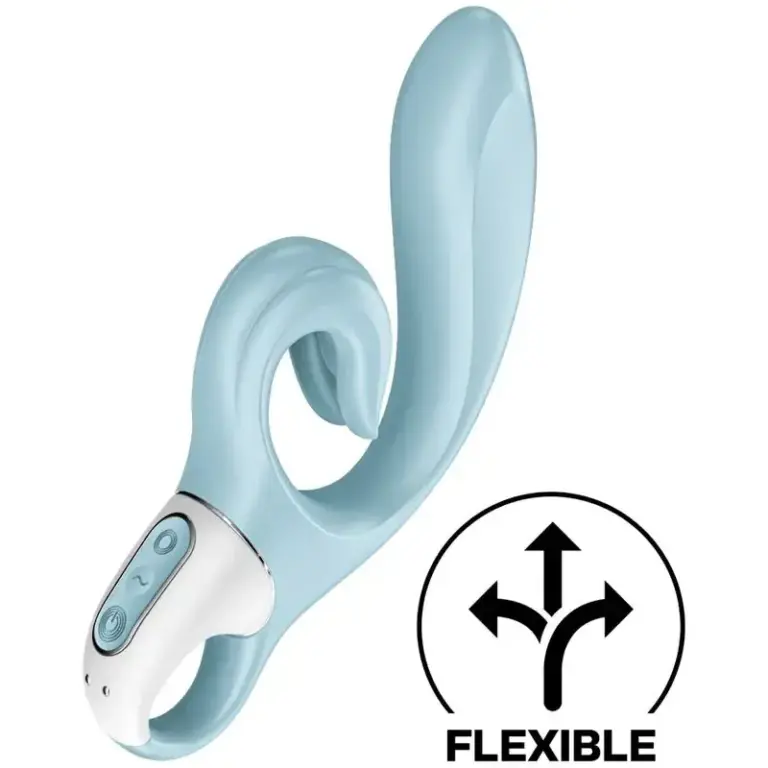 Satisfyer - Vibrador rabbit Love Me azul para un placer extremo