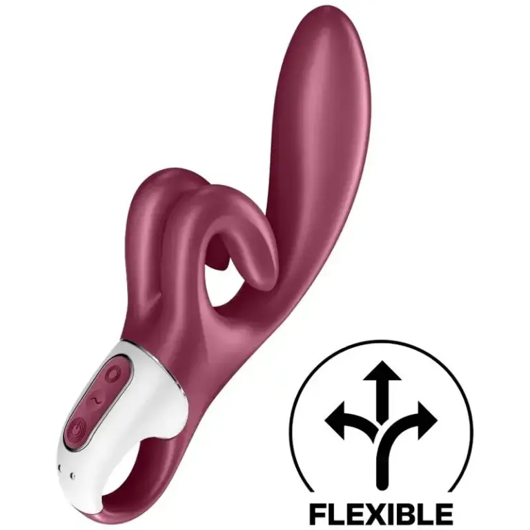 Satisfyer - Vibrador Rabbit Rojo para Placer Doble