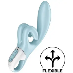 Satisfyer - Vibrador Rabbit Touch Me Azul para Placer Doble