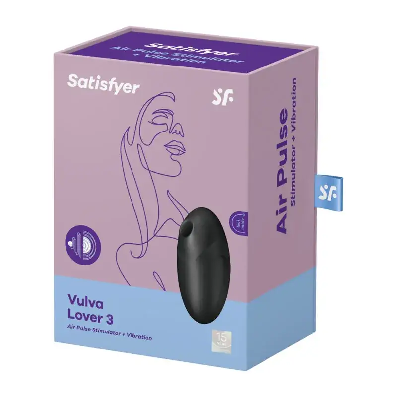 Satisfyer - Vulva Lover 3 Estimulador y Vibrador Negro - Imagen 4