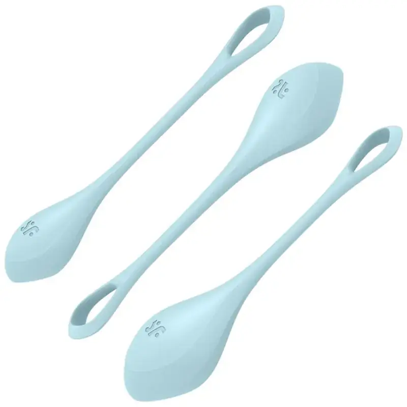 Satisfyer Yoni Power 2 - Kit de Entrenamiento Azul para Orgasmos Intensos