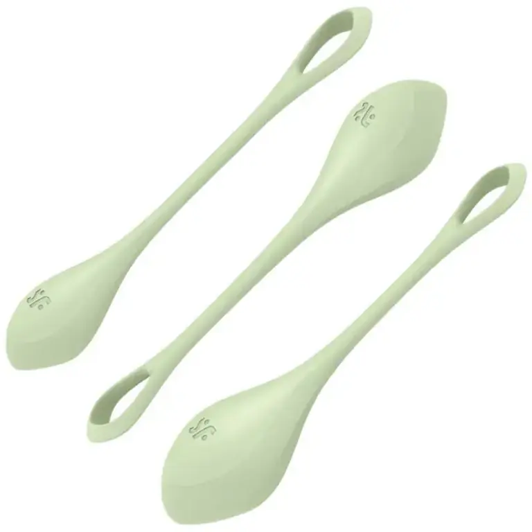 Satisfyer - Yoni Power 2 Kit de Entrenamiento Verde para Orgasmos Intensos