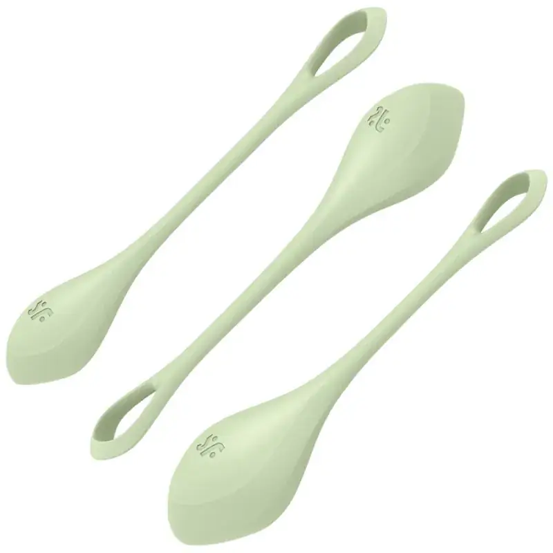 Satisfyer - Yoni Power 2 Kit de Entrenamiento Verde para Orgasmos Intensos