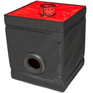 SECRET DOME - Cabina Bukkake Negro & Rojo para Experiencias Eróticas Únicas