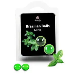 SECRETPLAY - Brazilian Balls Menta Set 2 Bolas para Masajes Sensuales