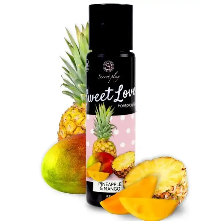SecretPlay - Gel comestible de Mango & Piña 60 ml para la intimidad