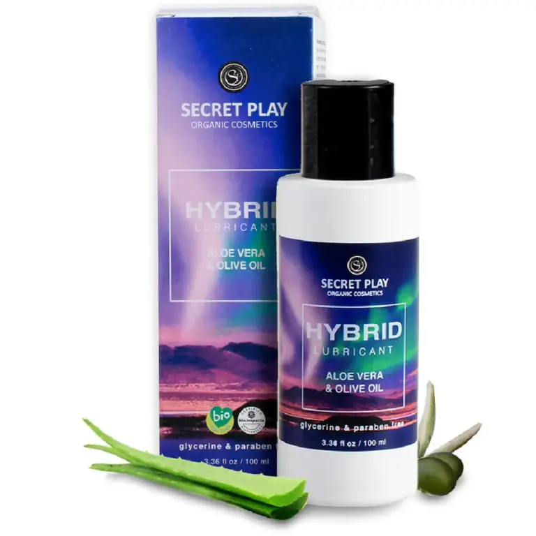 SECRETPLAY - Lubricante Orgánico Híbrido 100 ML para Placer Natural