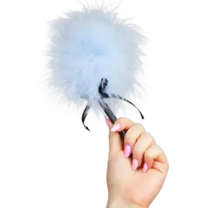 SECRETPLAY - Plumero Marabú Azul Celeste para Jugar en Pareja