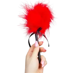 SECRETPLAY - Plumero Marabú Rojo para Juegos Eróticos