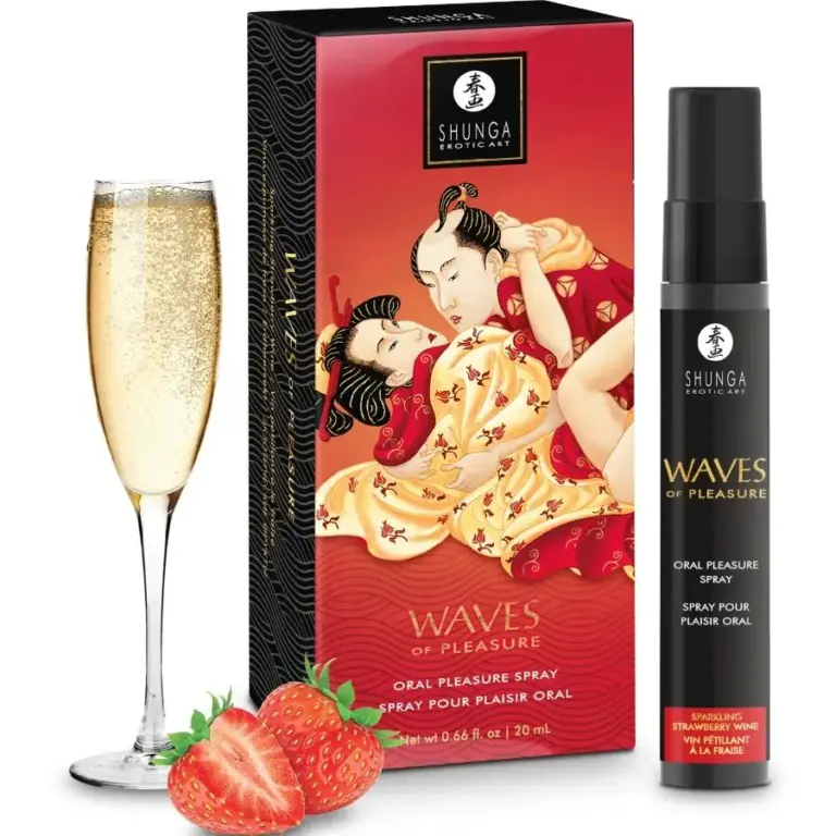 SHUNGA - Waves Pleasure Spray Oral Seductor Fresa Premium 20 ML
