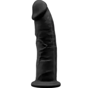 SILEXD - Modelo 2 Pene Realista Silicona Premium Silexpan Negro 15 cm