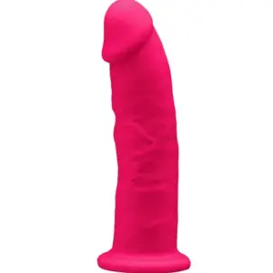 SILEXD - Modelo 2 Pene Realístico Silicona Premium Silexpan Fucsia 15 cm