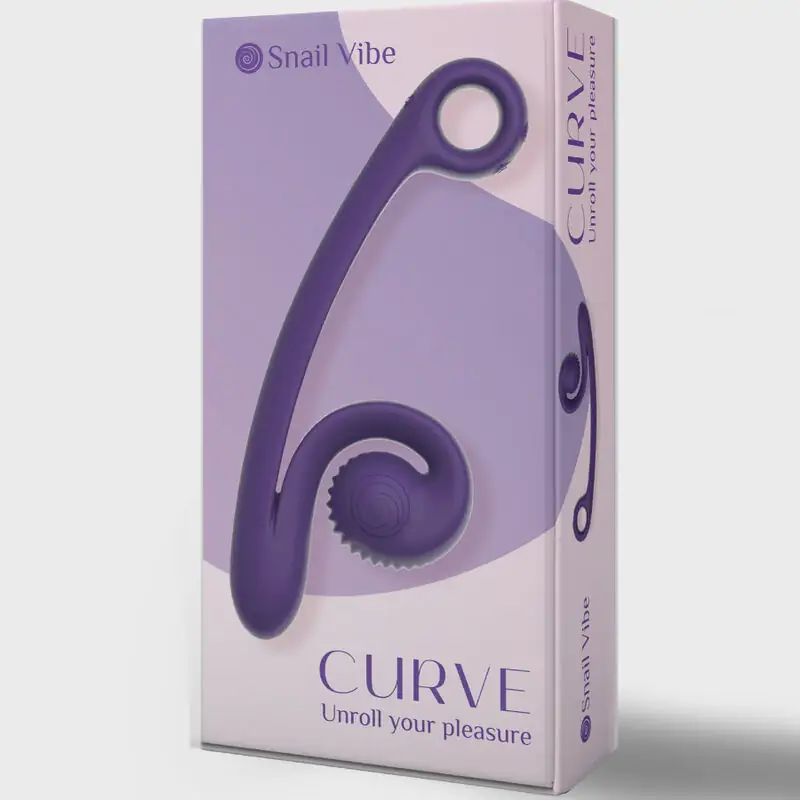 Snail Vibe - Vibrador Curve morado para estimulación del punto G - Imagen 4