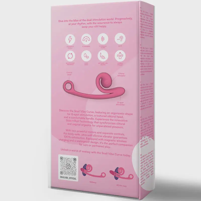SNAIL VIBE - CURVE VIBRADOR ROSA - Imagen 5