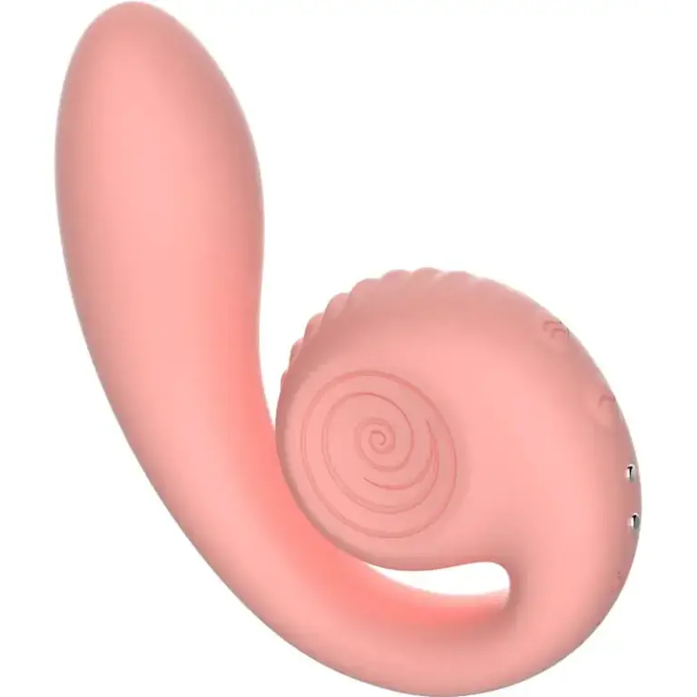 Snail Vibe Gizi - Vibrador dual rosa para el máximo placer
