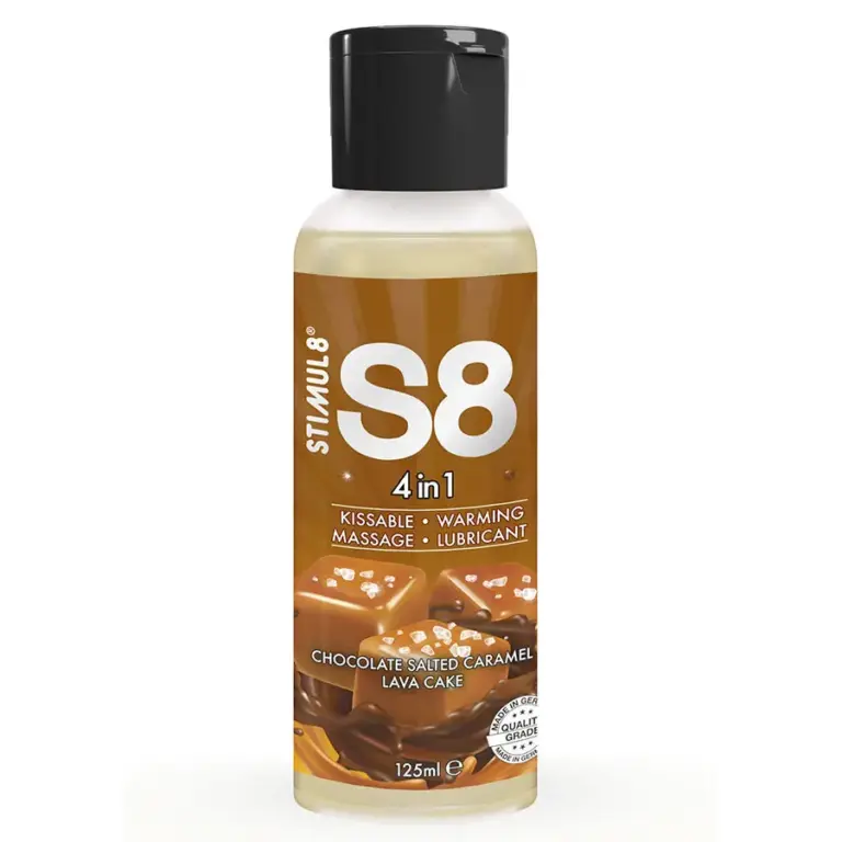 STIMUL8 - S8 4 EN 1 Lubricante Postre Chocolate y Caramelo Salado 125 ML