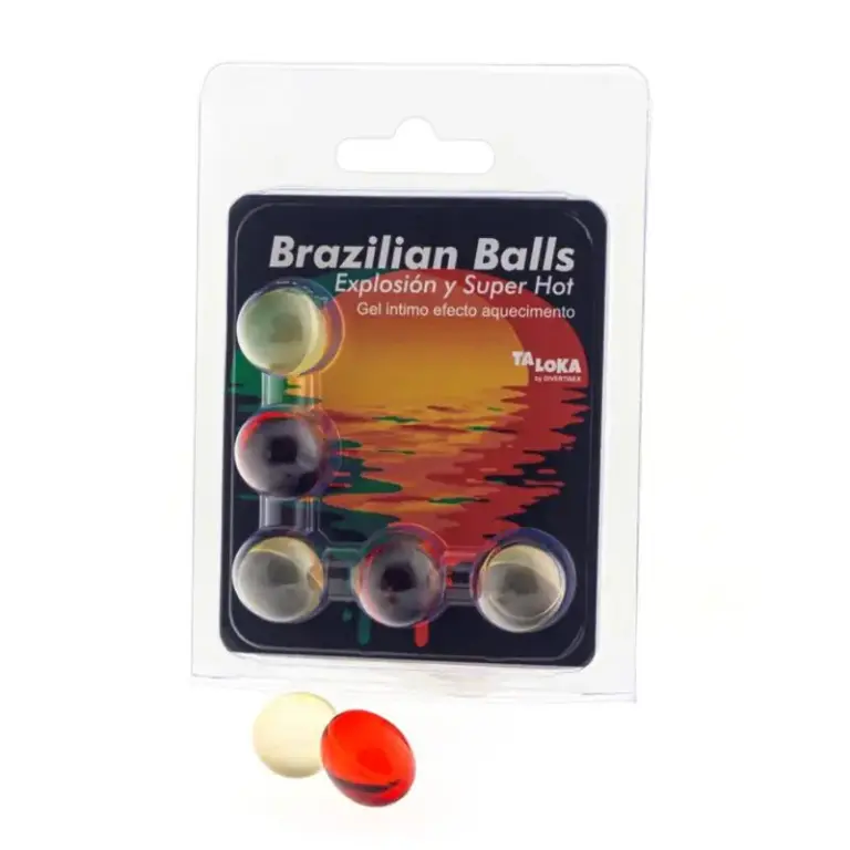 TALOKA - Gel Excitante Brazilian Balls Efecto Caliente 5 Bolas