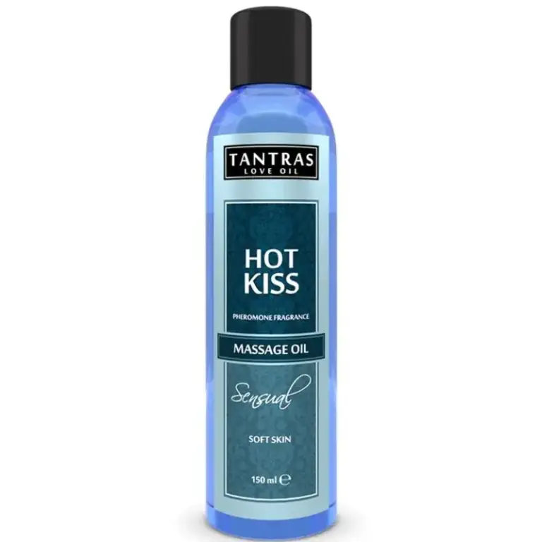 Tantras Love Oil Hot Kiss - Aceite de Masaje 150 ML para Sensaciones Únicas