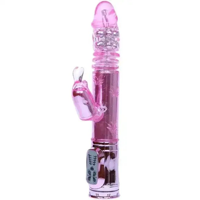 Throbbing Bunny - Vibrador rotador rampante rosa para placer máximo - Imagen 3