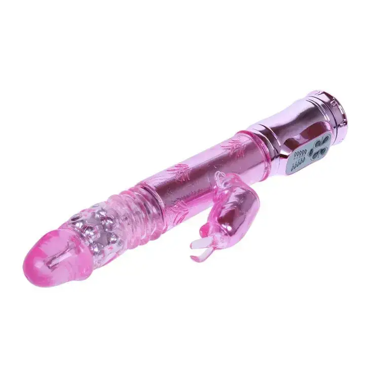 Throbbing Bunny - Vibrador rotador rampante rosa para placer máximo - Imagen 4