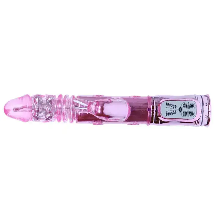 Throbbing Bunny - Vibrador rotador rampante rosa para placer máximo - Imagen 5