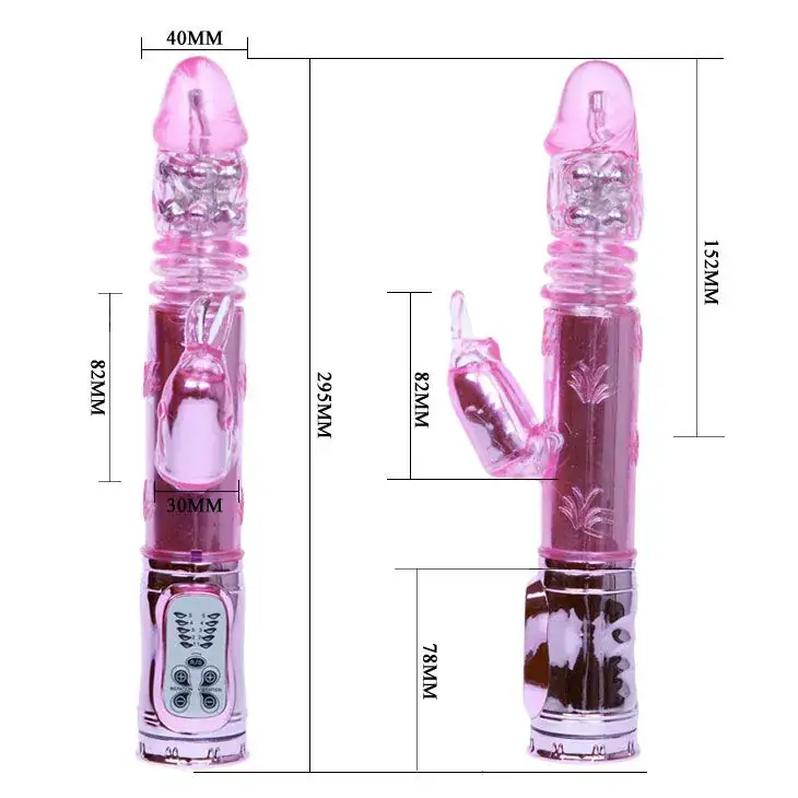 Throbbing Bunny - Vibrador rotador rampante rosa para placer máximo - Imagen 7