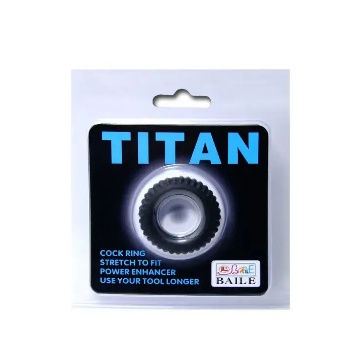 Titan Cockring Black 1.9 CM - Anillo de Sujeción para Placer Intensificado - Imagen 5