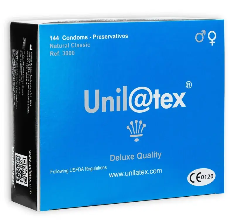 Unilatex - Preservativos Naturales 144 Uds para una Protección de Calidad