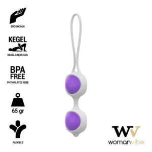 WOMANVIBE - KEISY II BOLAS SILICONA para Fortalecer tu Suelo Pélvico