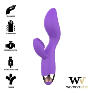 WOMANVIBE - Vibrador Donna de Silicona Recargable para Placer Intenso