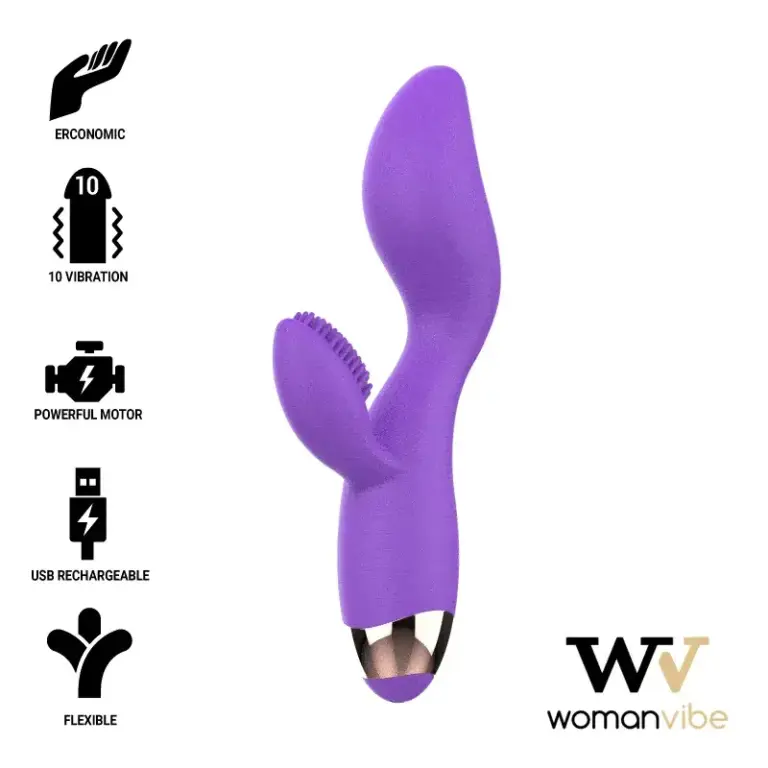 WOMANVIBE - Vibrador Donna de Silicona Recargable para Placer Intenso