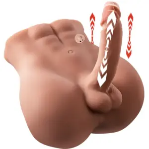 XISE - Dildo Ass Masturbador con Thrusting Realista de 18 cm