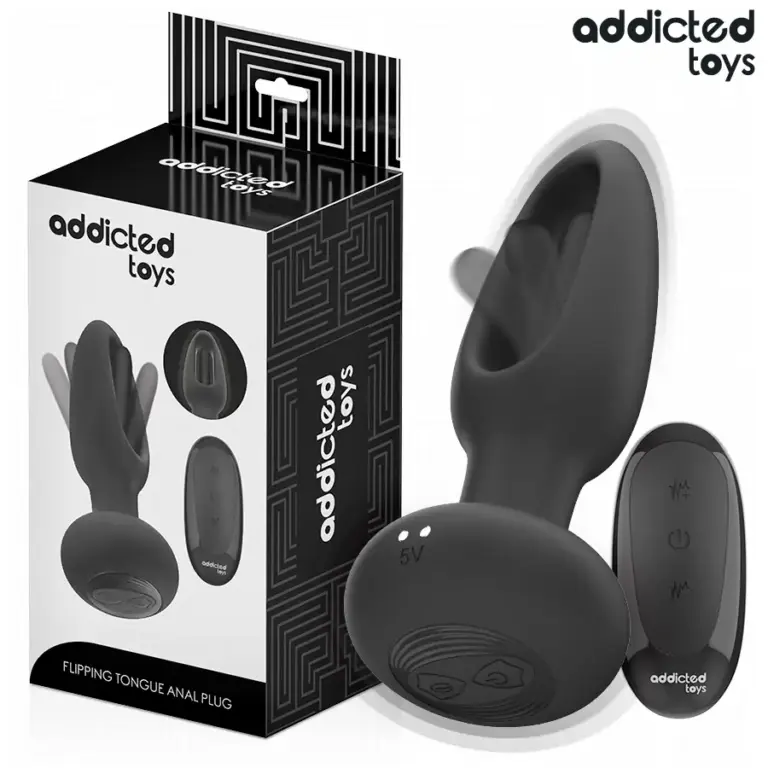 ADDICTED TOYS - Plug Anal con Lengua Vibradora y Control Remoto