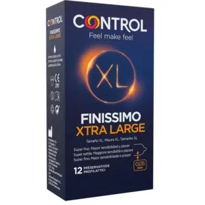 Control - Preservativos Finissimo XL 12 Unidades Originales