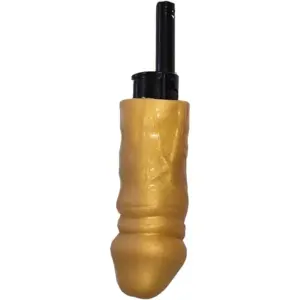 DIABLO PICANTE - Mechero Barbacoa Pene Dorado Recargable