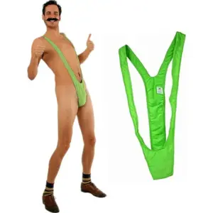 DIABLO PICANTE - Trikini Hombre Verde para Fiestas Original