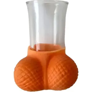 DIVERTY SEX - Vaso Chupito Cristal Original con Huevos Naturales