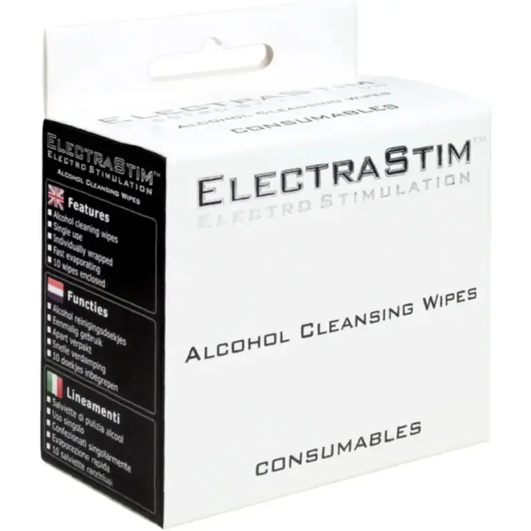 ELECTRASTIM - Toallitas Higiénicas con Alcohol Premium 10 Unidades