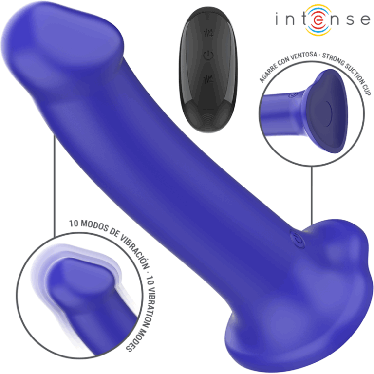 INTENSE - Vibrador Victoria Control Remoto 10 Modos Azul