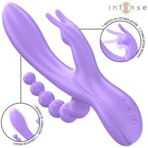 INTENSE - MIKO Vibrador Rabbit Triple Morado Premium