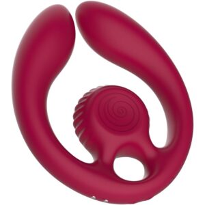 Snail Vibe - GIZI Duo Estimulador Parejas Control Remoto Burdeos