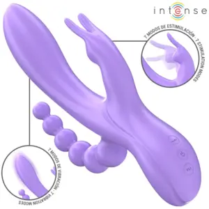 INTENSE - MIKO Vibrador Rabbit Triple Morado Premium